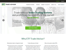 Tablet Screenshot of etftradeadvisor.com